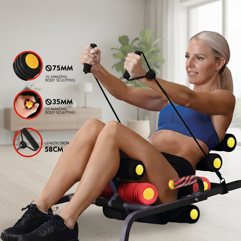 Ab Trainer Core Strength Fitness Crunch Machine
