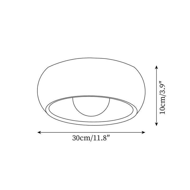 Albanora Ceiling Lamp | Minimalist Modern Wooden LED Fixture