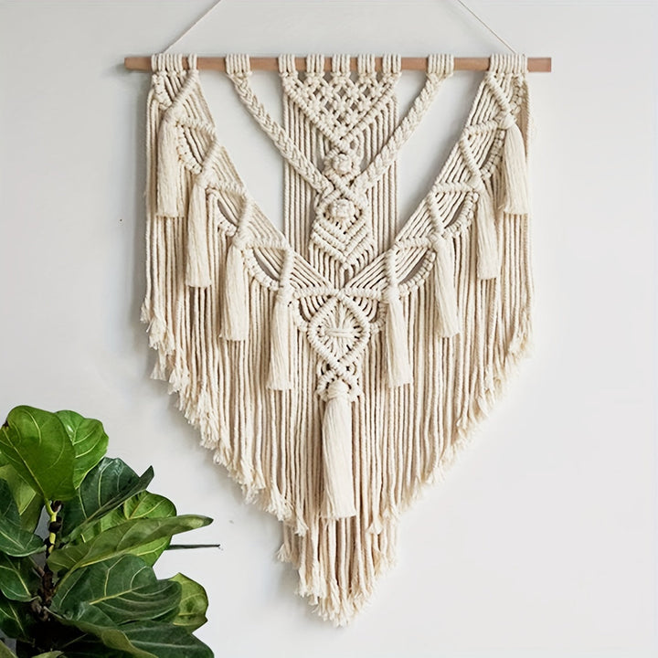 Bohemian Macrame Wall Hanging | Handcrafted Woven Tapestry