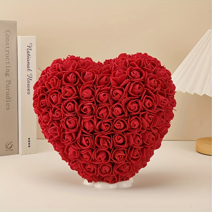 Rose Heart Mothers Day Gift Artificial Flower Table Decoration