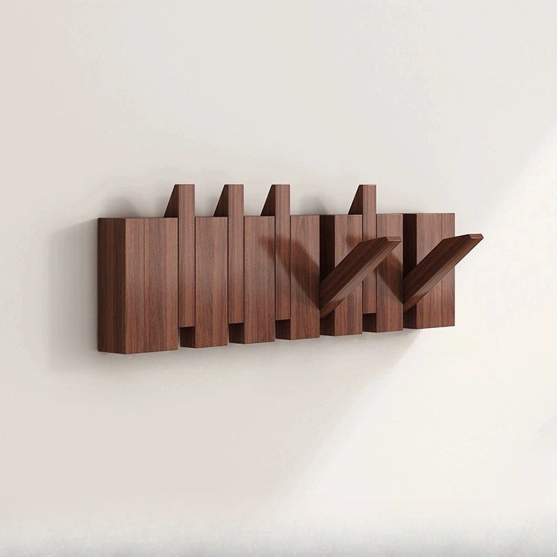 Wooden Wall Hooks | Foldable Piano Key Design Hanger Rack