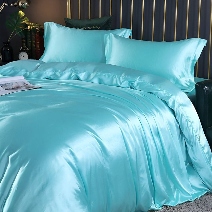 Antibacterial Silk Bedding Set Breathable Duvet Cover