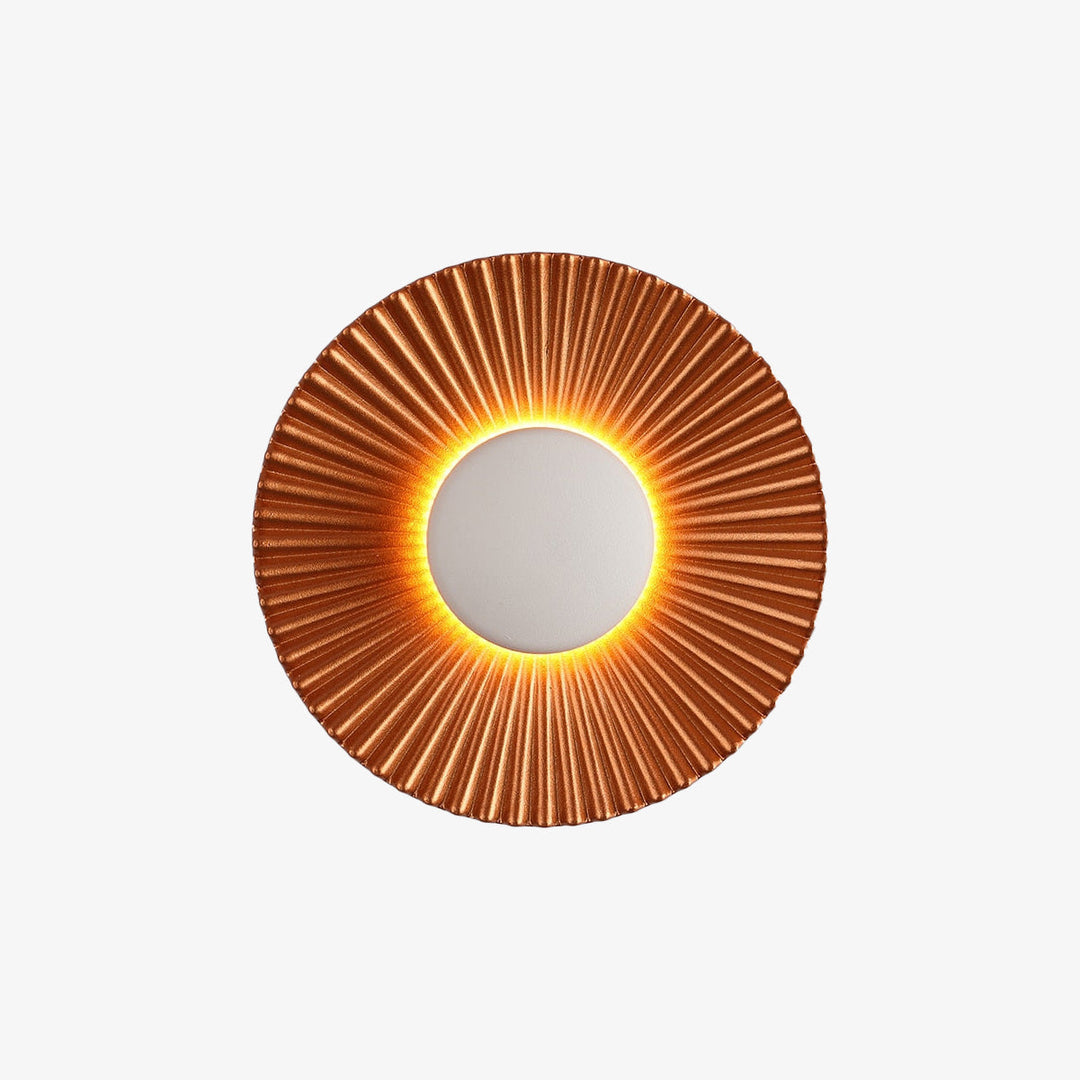 Hasna SunRay Wall Lamp | Modern Metallic Sun Design