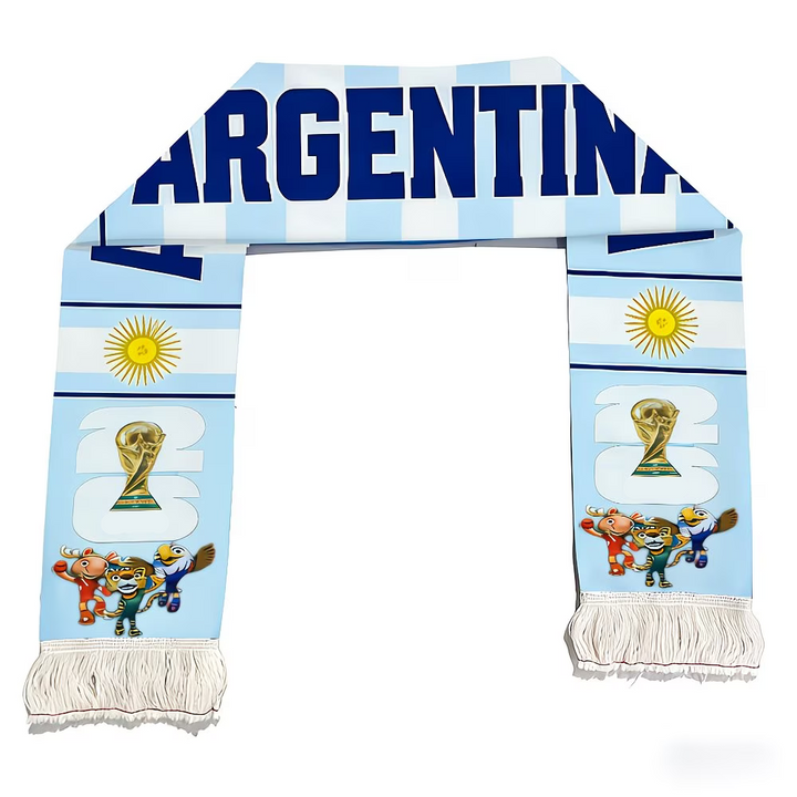 Argentina Flag World Cup Soccer Scarf Fan Apparel Sports