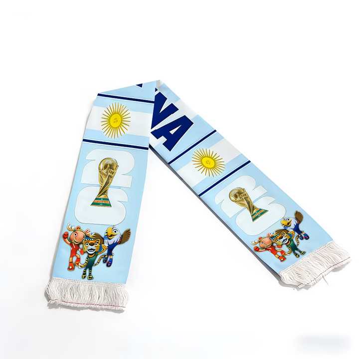 Argentina Flag World Cup Soccer Scarf Fan Apparel Sports