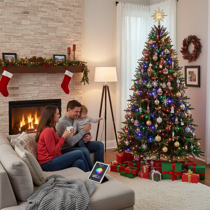 Artificial Christmas Tree Lights Full Predecorated