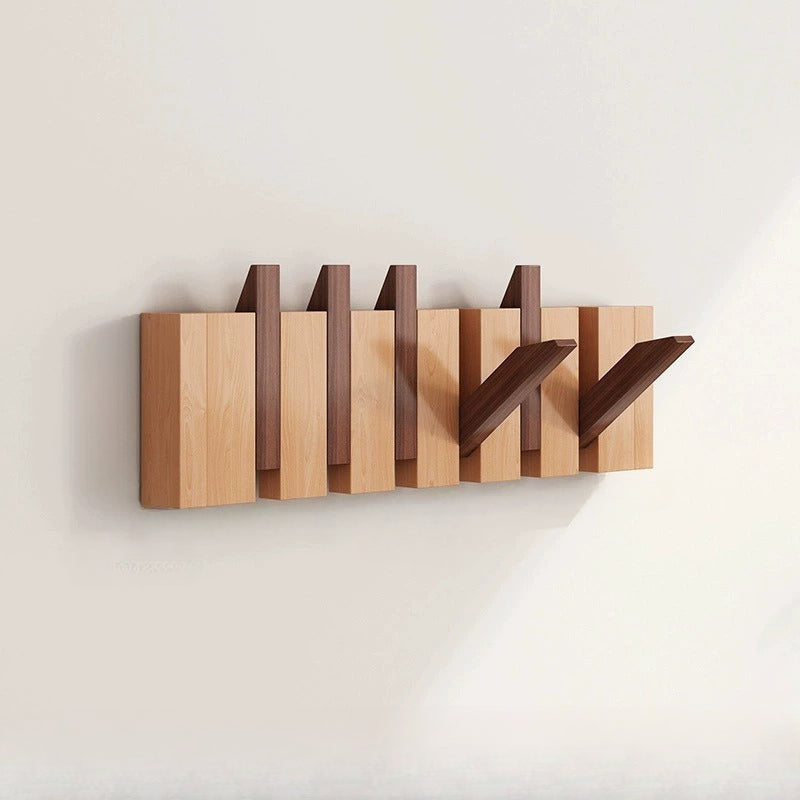 Wooden Wall Hooks | Foldable Piano Key Design Hanger Rack