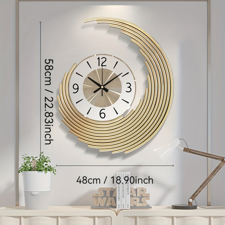 Modern 3D Metal Wall Clock | Silent Quartz Movement Decorative Clock