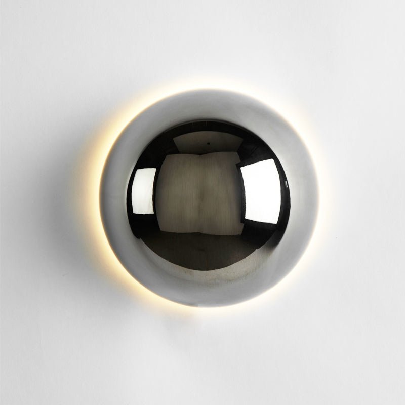 Bauhaus Eclipse Wall Lamp | Gold Finish Modern Art Light