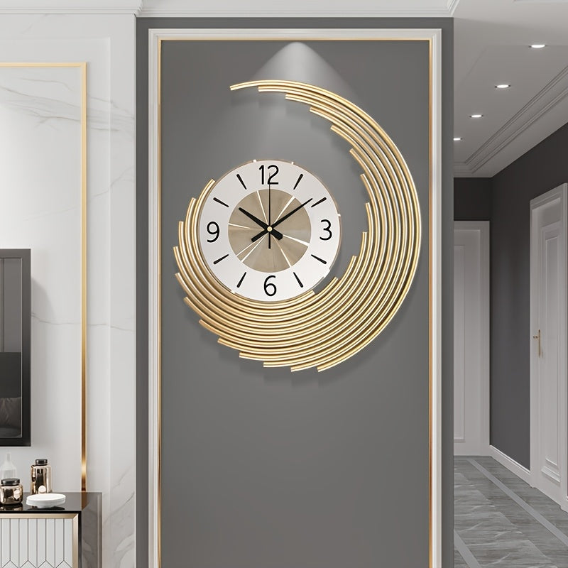 Modern 3D Metal Wall Clock | Silent Quartz Movement Decorative Clock