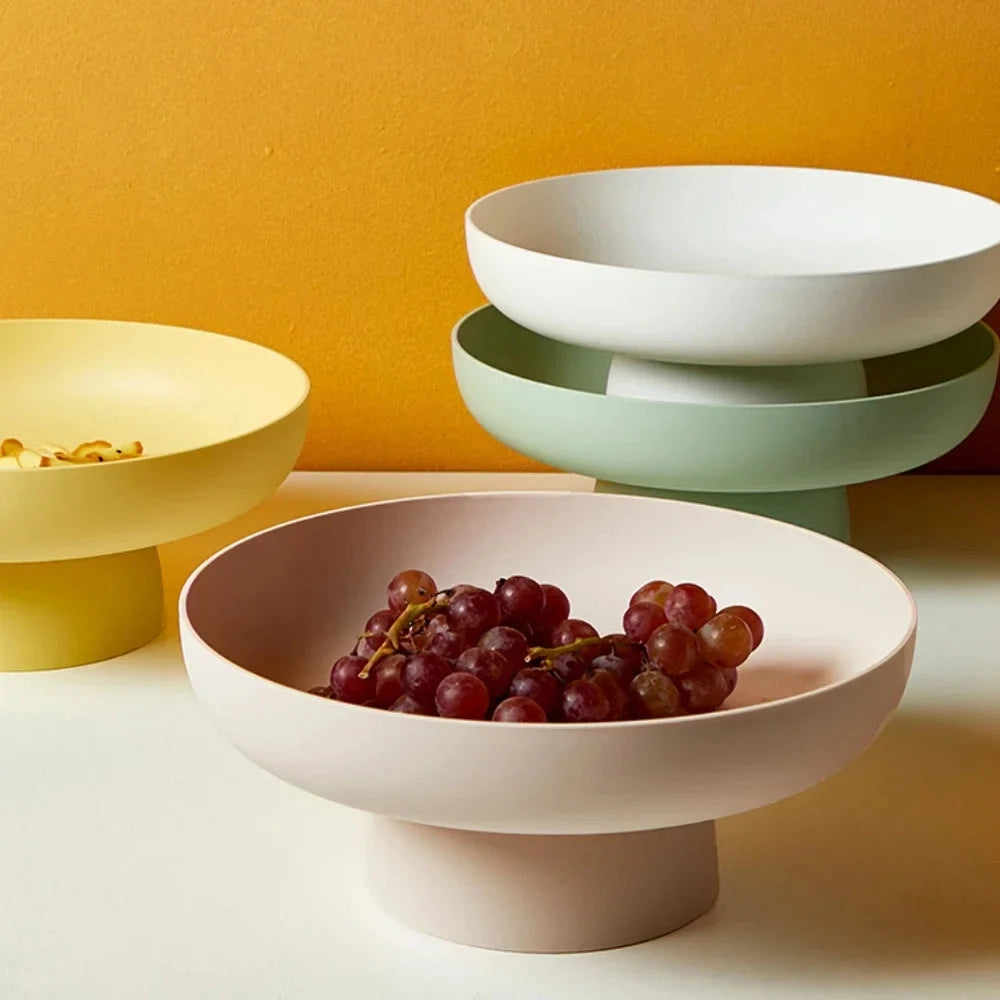 Retro Fruit Bowl Ceramic Kitchen Counter Decorative Serving Bowl