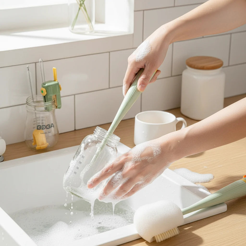 Bottle Brush Set Multifunction Cleaning Brush Bottles