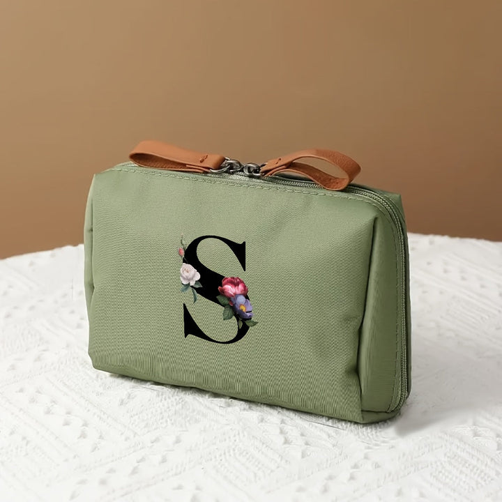 Makeup Bag Travel Cosmetic Organizer Mothers Day Letter Case