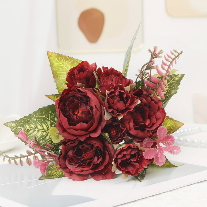 Flower Bouquet Mothers Day Gift Artificial Peony Home Decoration