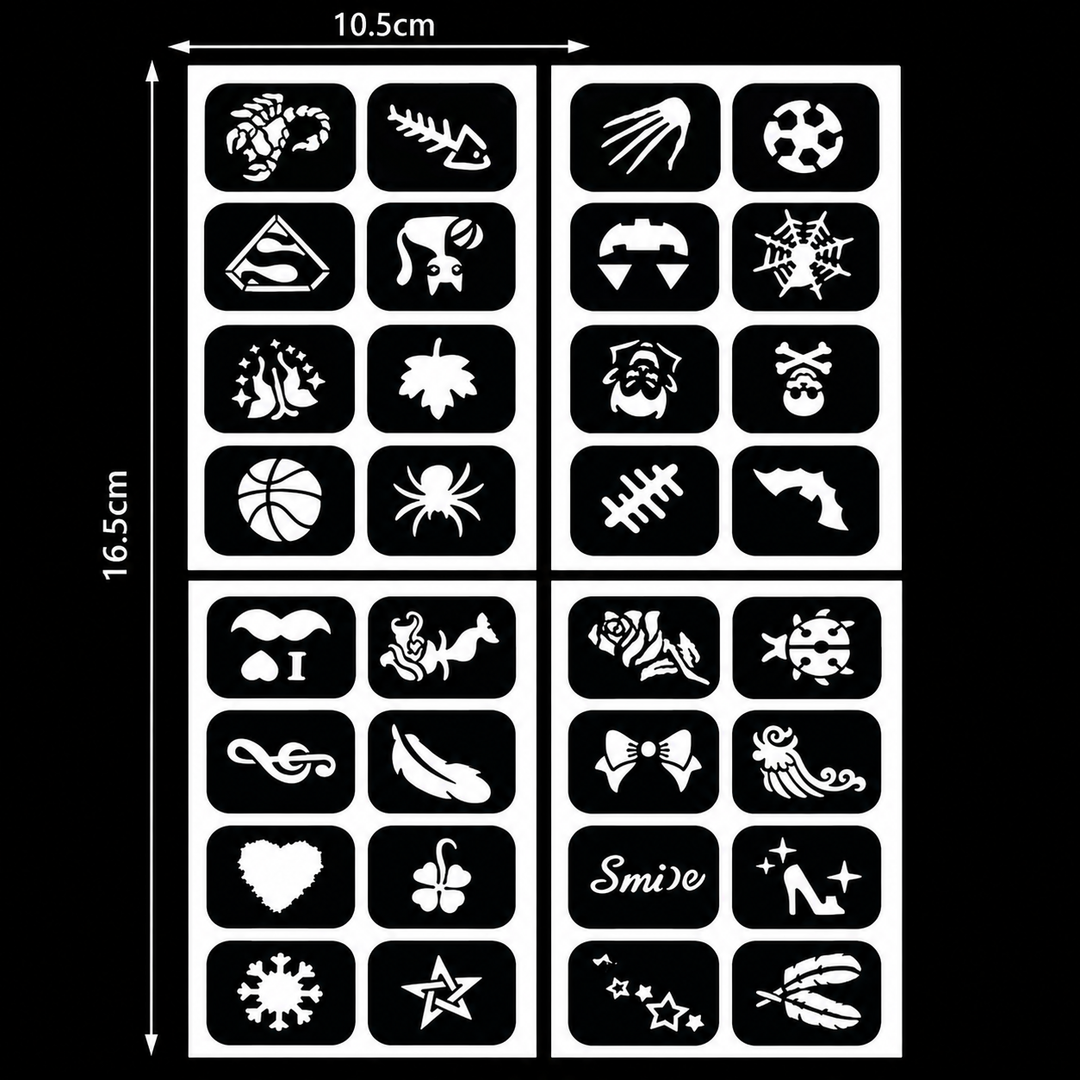 Glow Dark UV Body Paint Set Parties Festivals