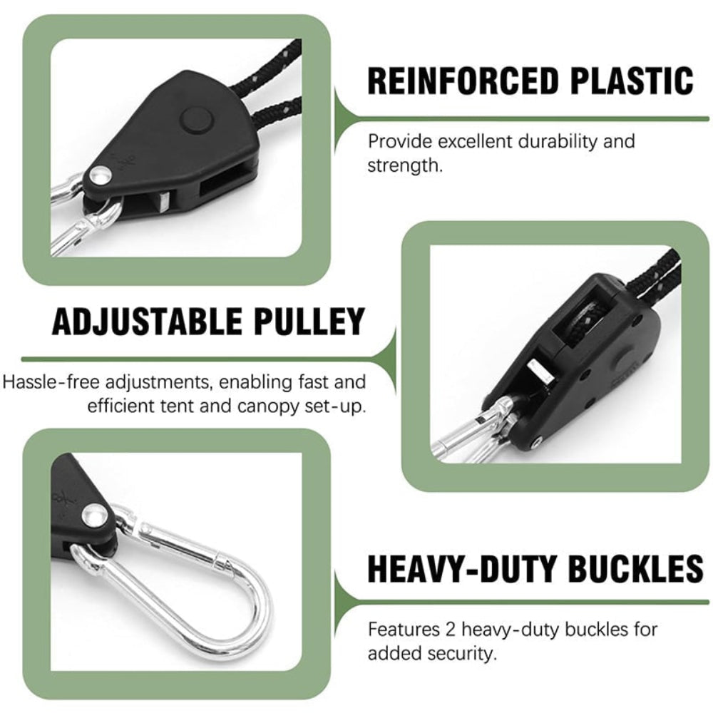 Camping Rope Easy Shelter Setup High Strength Durability