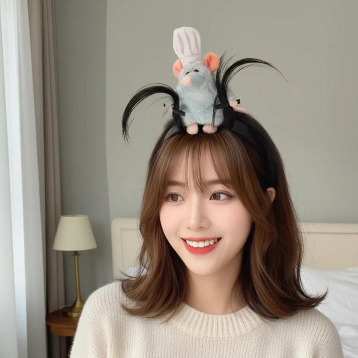 Cartoon Plush Headband Toy Cosplay Playful Anime Hair Accessories