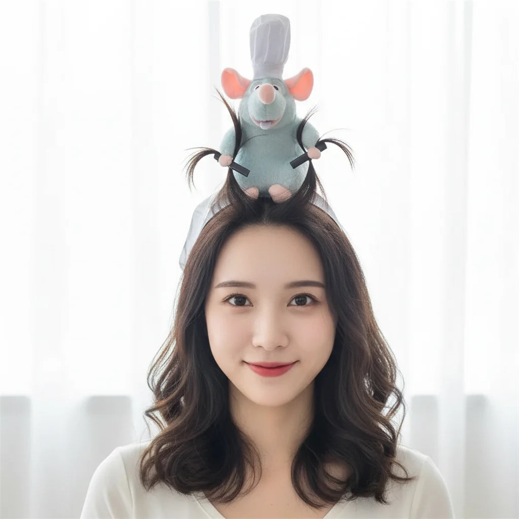 Cartoon Plush Headband Toy Cosplay Playful Anime Hair Accessories