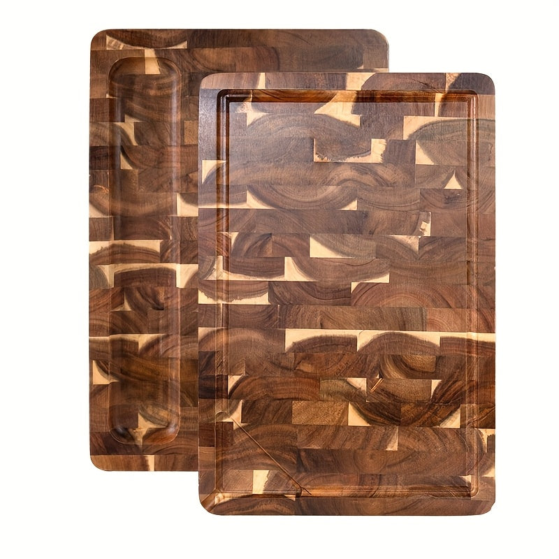 Acacia Wood Cutting Board | Durable End Grain Kitchen Chopping Block