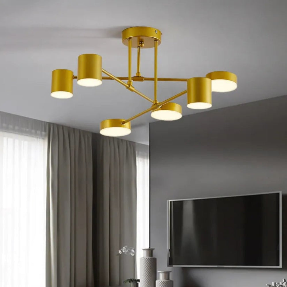 Ceiling Light Hanging Fixture Geometric Design Modern Look