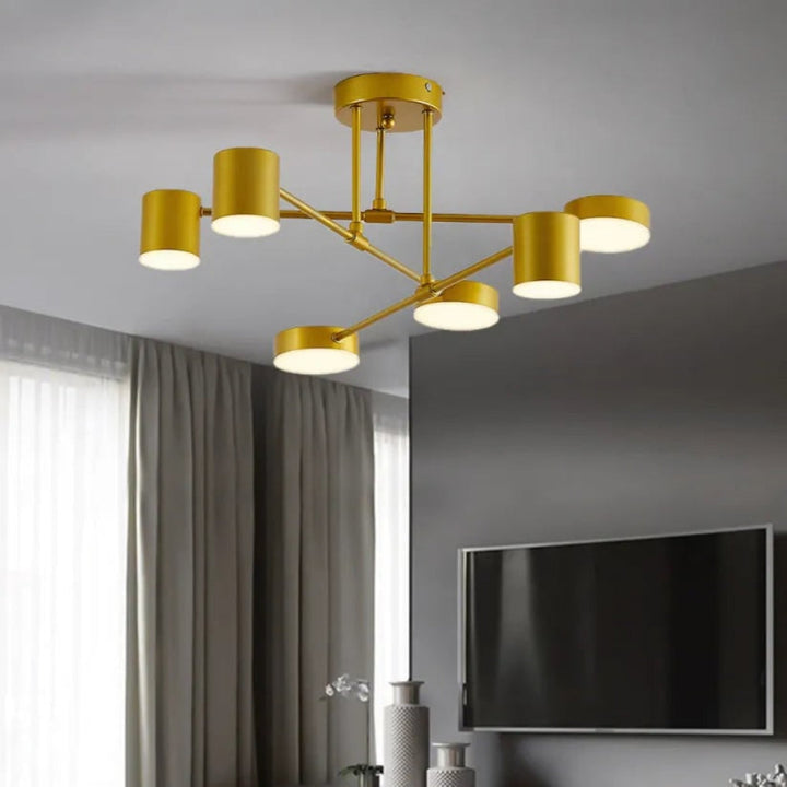 Ceiling Light Hanging Fixture Geometric Design Modern Look