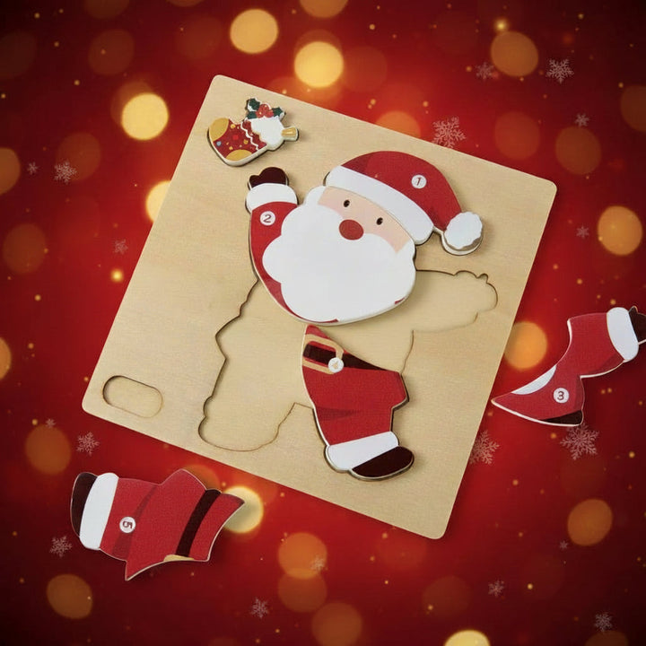 Christmas Puzzle Set Fun Activity Holiday Themed