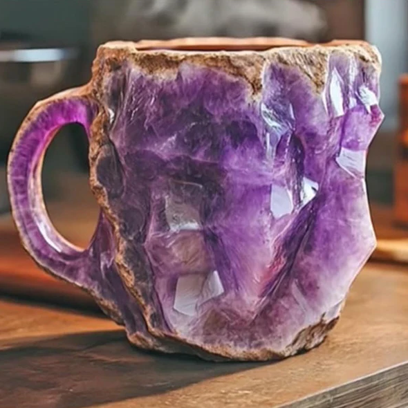 Coffee Mug Geode Style Novelty Tea Cup Drinkware