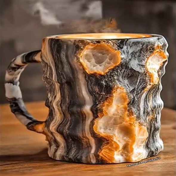 Coffee Mug Geode Style Novelty Tea Cup Drinkware