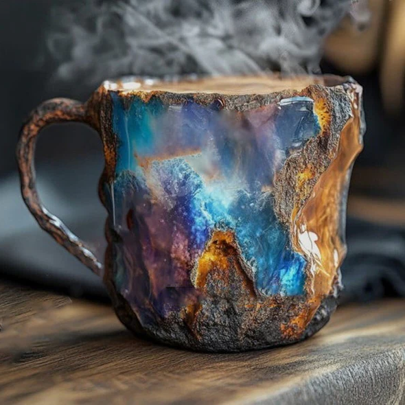Coffee Mug Geode Style Novelty Tea Cup Drinkware