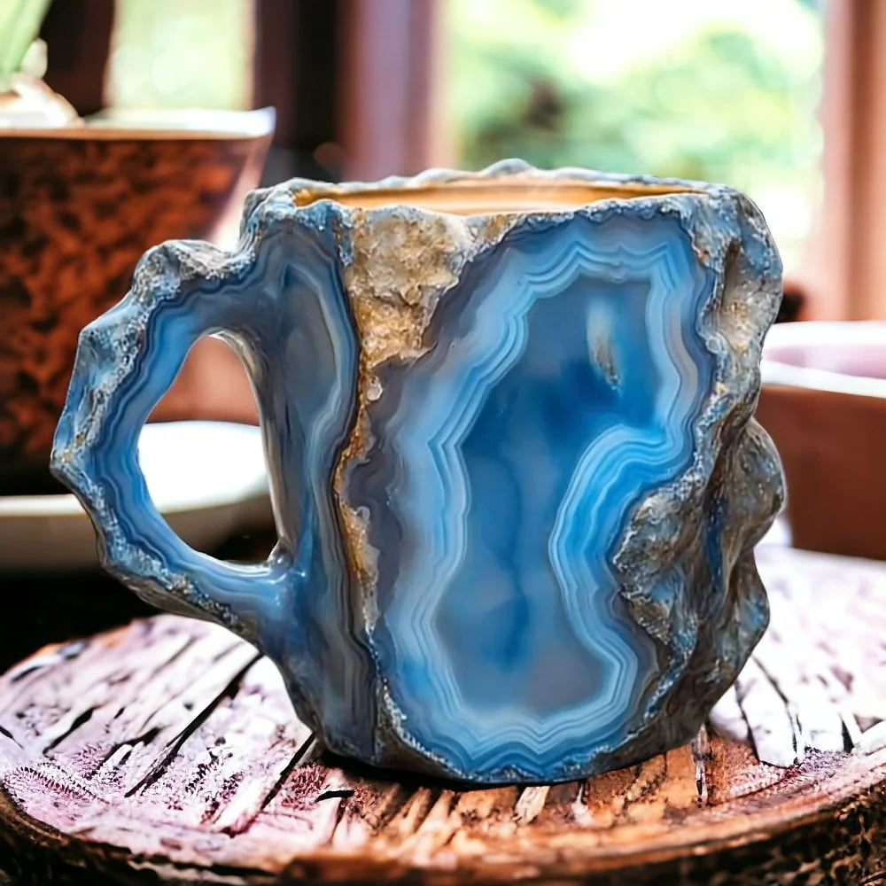 Coffee Mug Geode Style Novelty Tea Cup Drinkware
