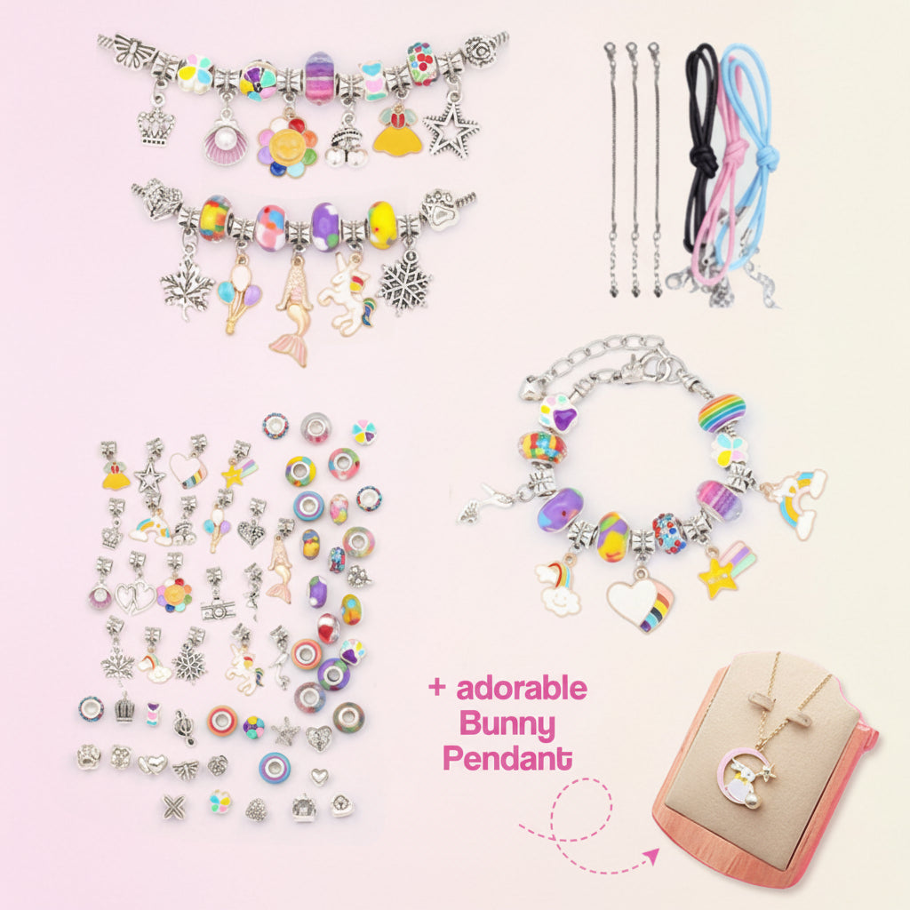 Mothers Day Bracelet Maker Set DIY Jewellery Kit Kids Gift