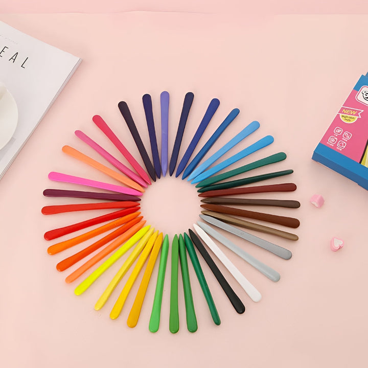 colouring Crayons Non-Toxic 24-Piece Case Crayon Set