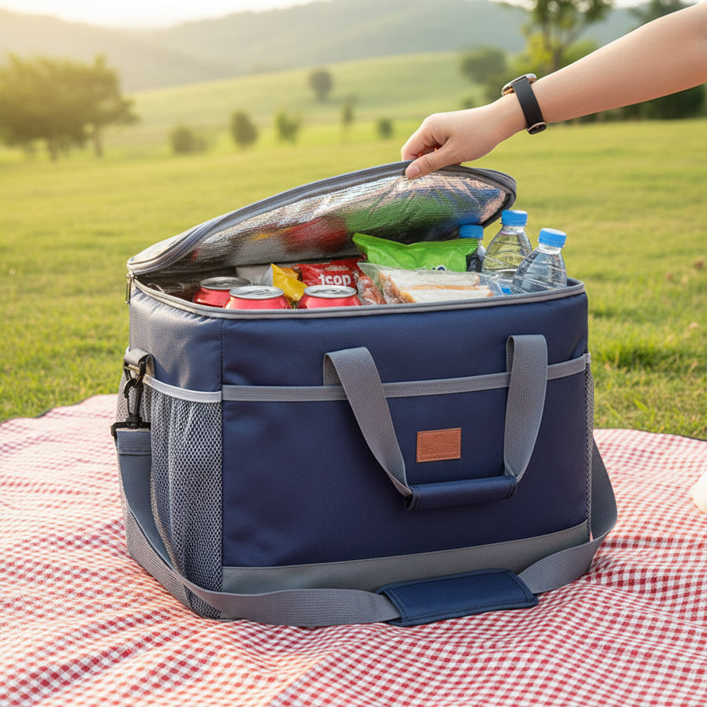Cooling Insulated Cooler Bag Zippered