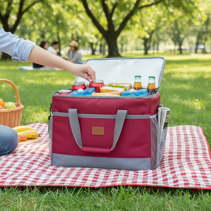 Cooling Insulated Cooler Bag Zippered