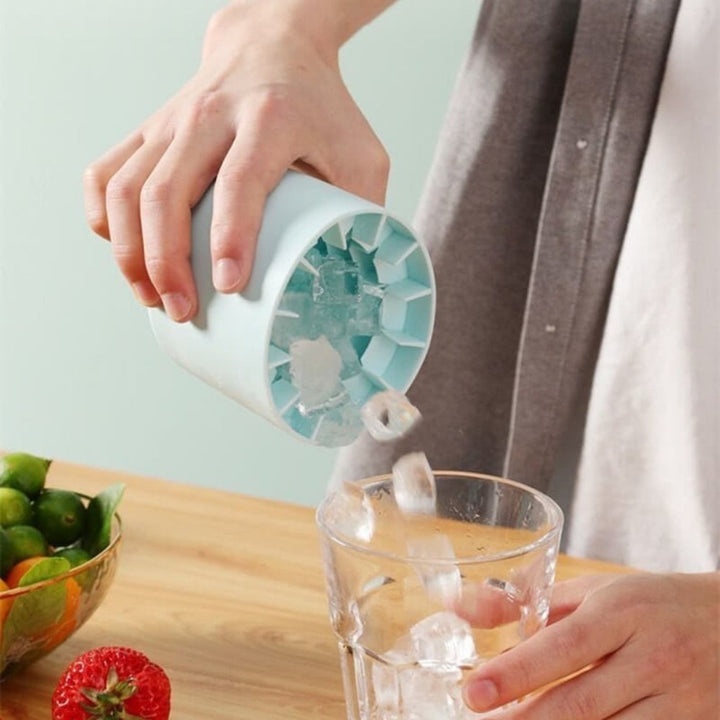 Cooling Portable Ice Maker Silicone Tray Cup Pack Easy Use