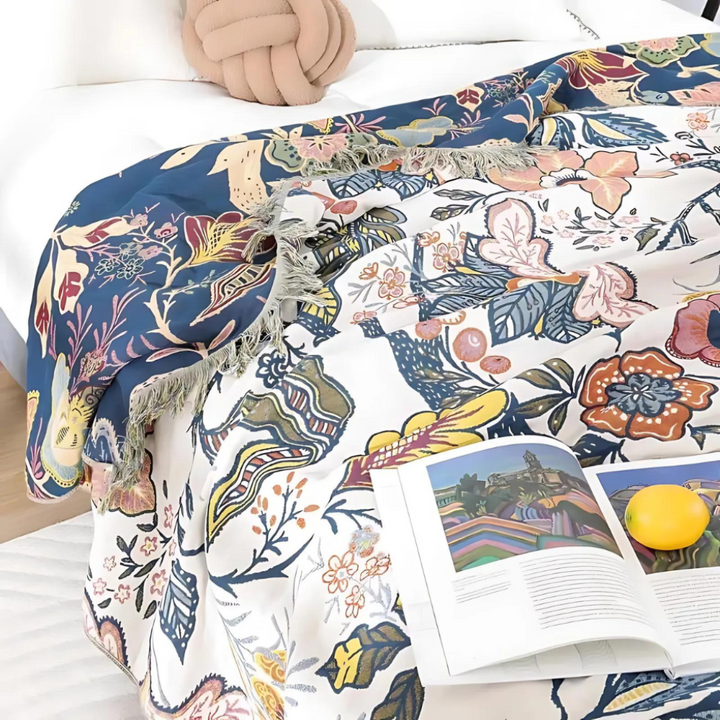 Cooling Sofa Throw Blanket Floral Boho