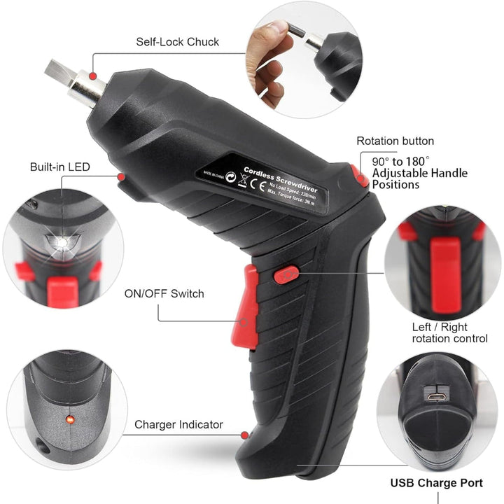 Cordless Drill Power Drill Electric Screwdriver Compact Design
