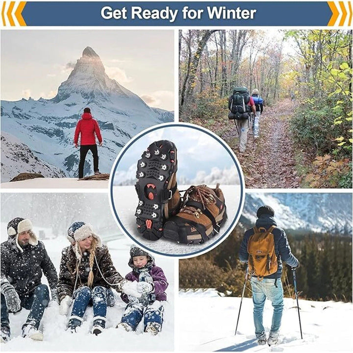 Crampons Snow Ice Stretch Slip-On Design