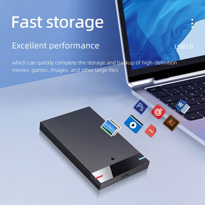 External Hard Drive Portable SSD 320GB USB Slim Storage Backup