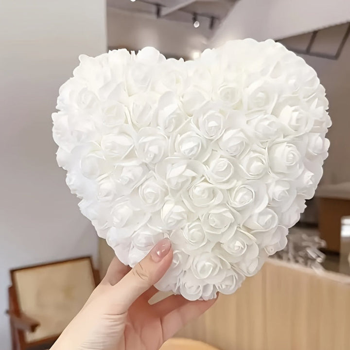 Rose Heart Mothers Day Gift Artificial Flower Table Decoration