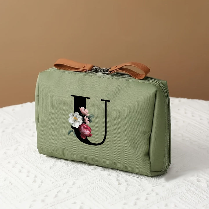 Makeup Bag Travel Cosmetic Organizer Mothers Day Letter Case