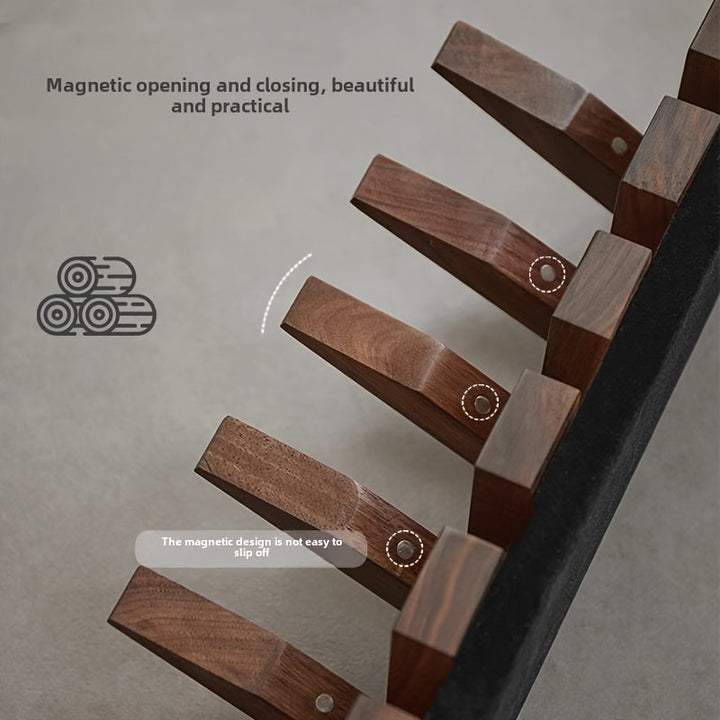Wooden Wall Hooks | Foldable Piano Key Design Hanger Rack