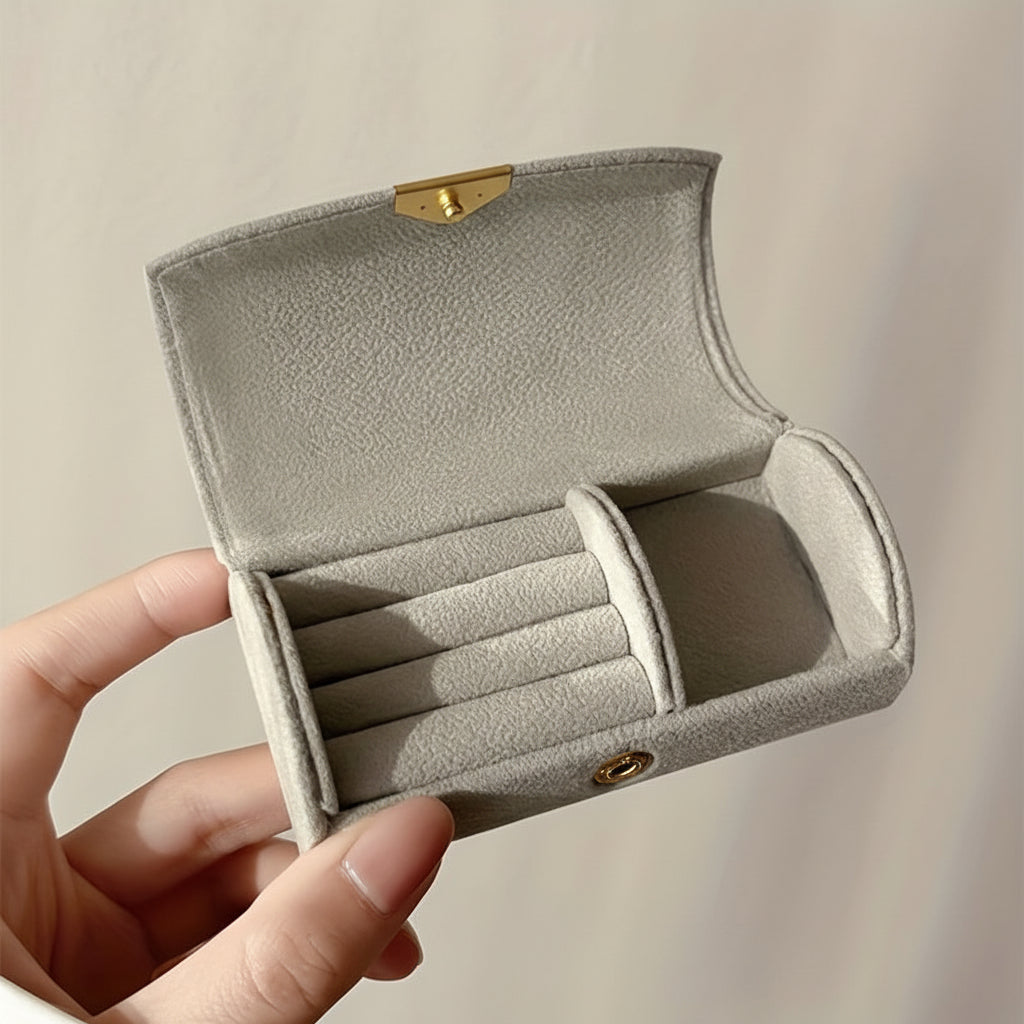 Mothers Day Jewellery Box Travel Organizer Case Snap Closure