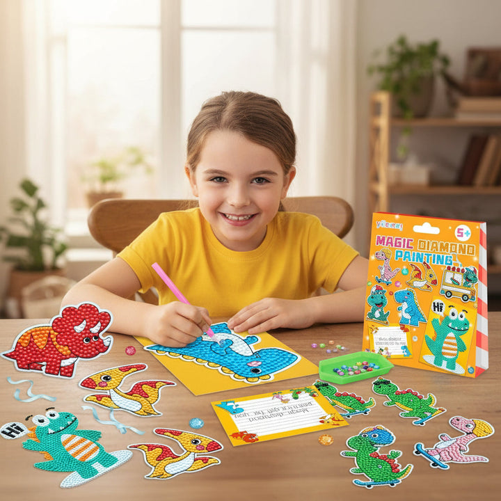 Diamond Painting Kit Unicorn Dino Wall Art Set