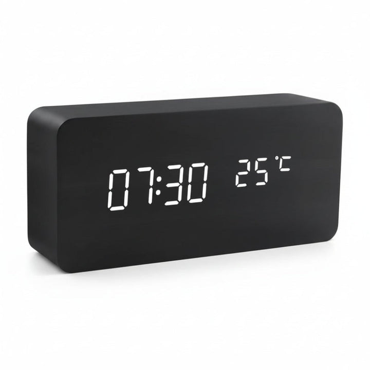 Digital Alarm Clock Modern Design Multi Function Display
