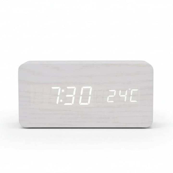 Digital Alarm Clock Modern Design Multi Function Display