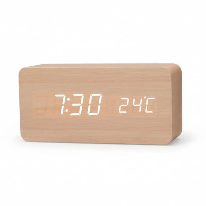 Digital Alarm Clock Modern Design Multi Function Display