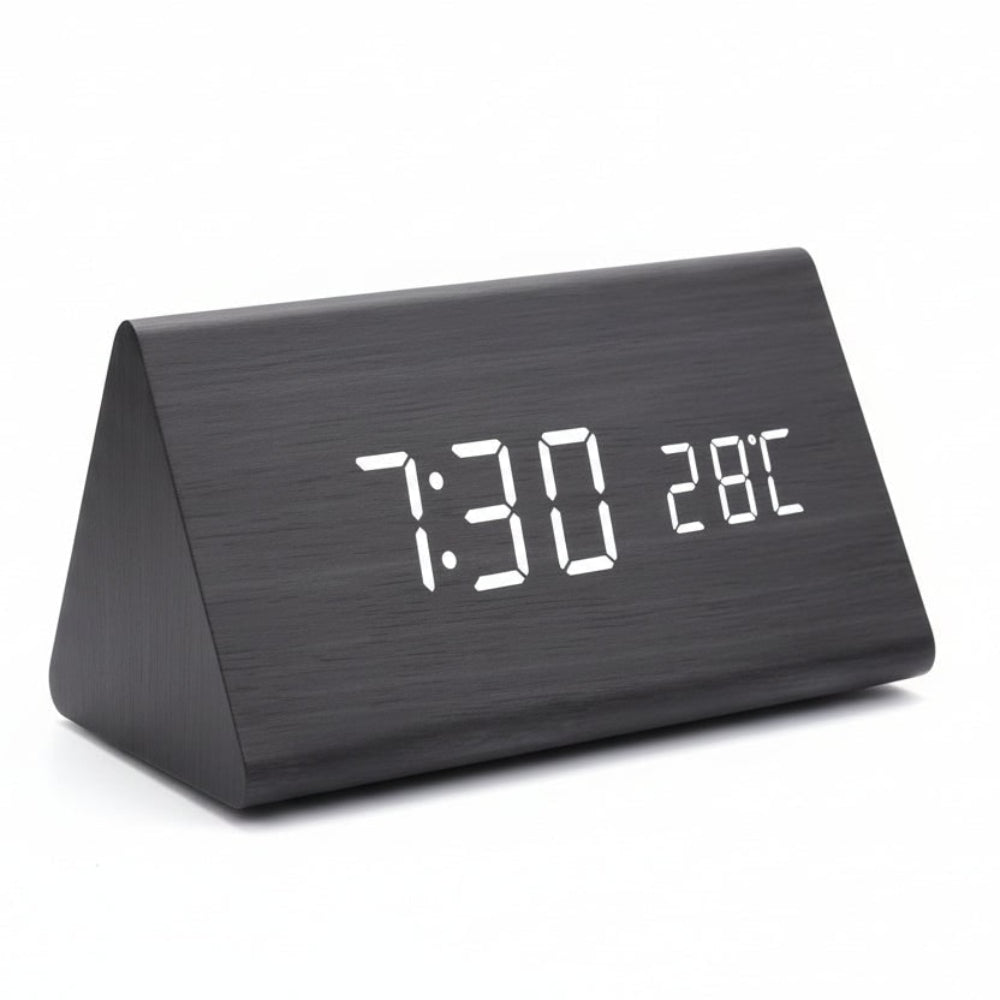 Digital Alarm Clock Modern Design Multi Function Display
