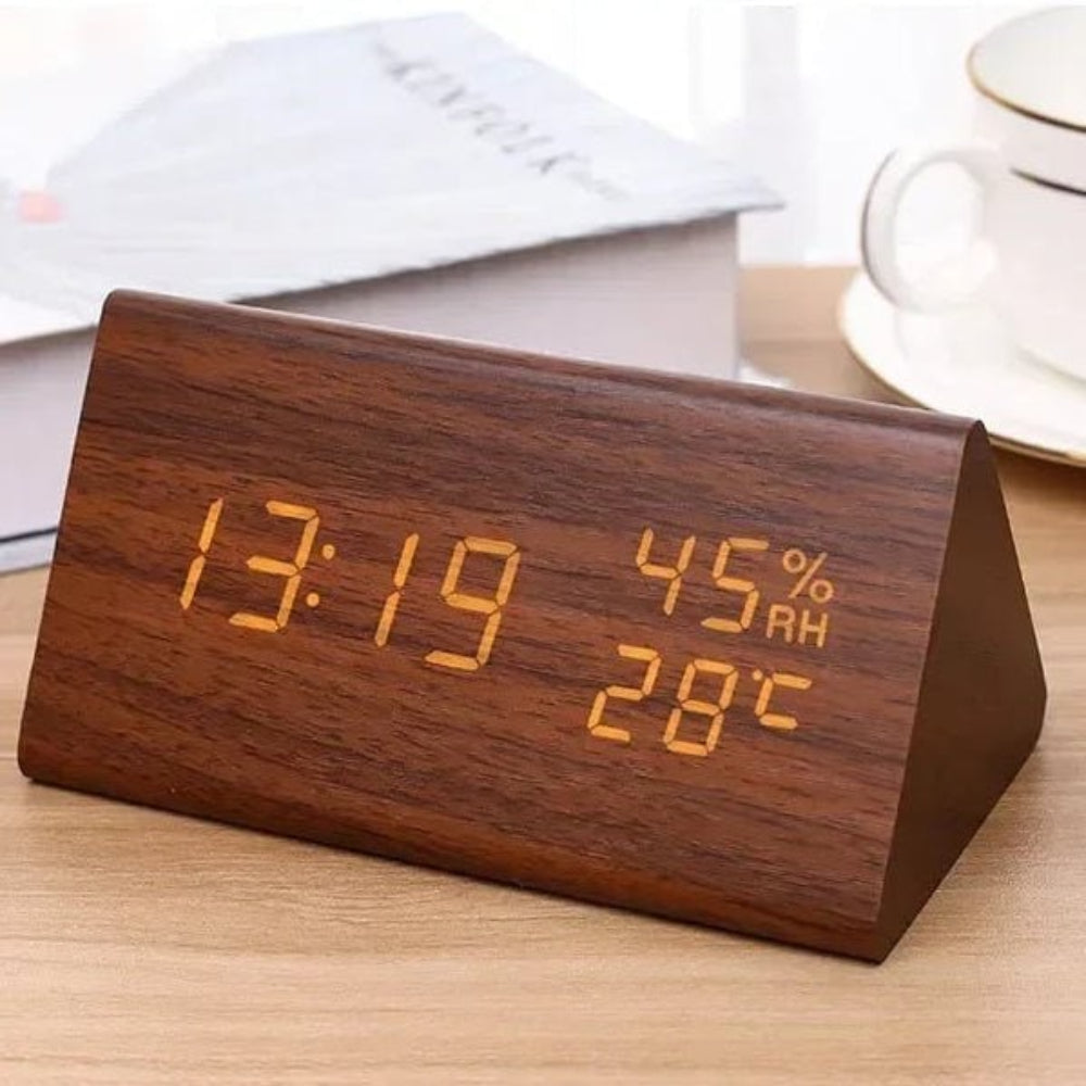 Digital Alarm Clock Modern Design Multi Function Display