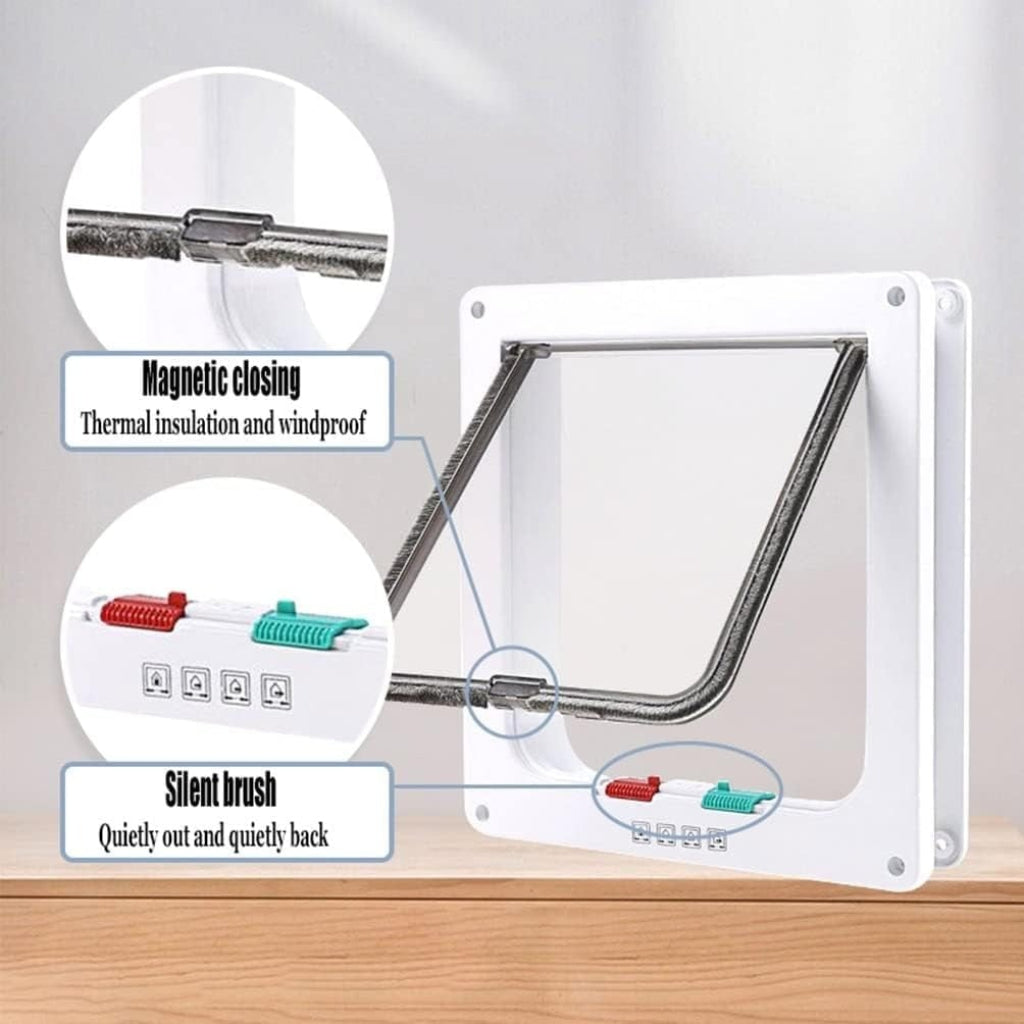 Dog Door Cat Door Pet Door Four Way Locking System